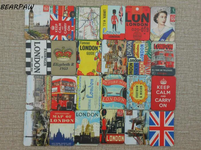 24 шт./компл. креативный Великобритания Англия Лондон башня мост холодильник