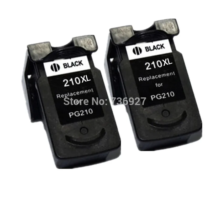 2X черный совместимый чернильный картридж PG210 PG 210 XL для Canon PIXMA MP240 MP250 MP270 MP480 MP490 MP320