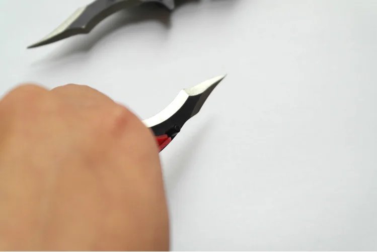 Стальной Карманный охотничий складной нож с двойным лезвием и алюминиевой