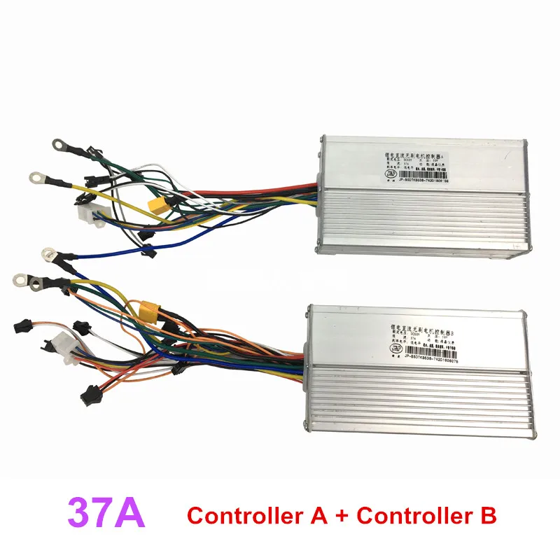 37A Controller A B JP 60 в 25A 37A Электрический контроллер для мотороллера электрическая доска для 60 в двойной мотор электрический скутер usefor FLJ скутер - Цвет: 37A Controller A B