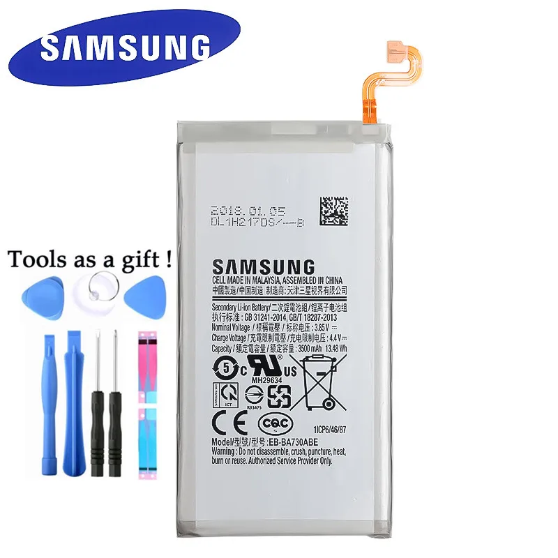 2019 новый аккумулятор Samsung для Galaxy A7 2018 A730 Edition SM A730X EB BA730ABE 3300 мАч|Аккумуляторы