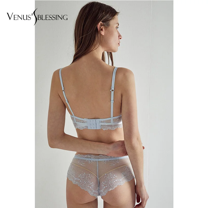 Женский кружевной бюстгальтер с вышивкой сексуальный без косточек бюстье нижнее