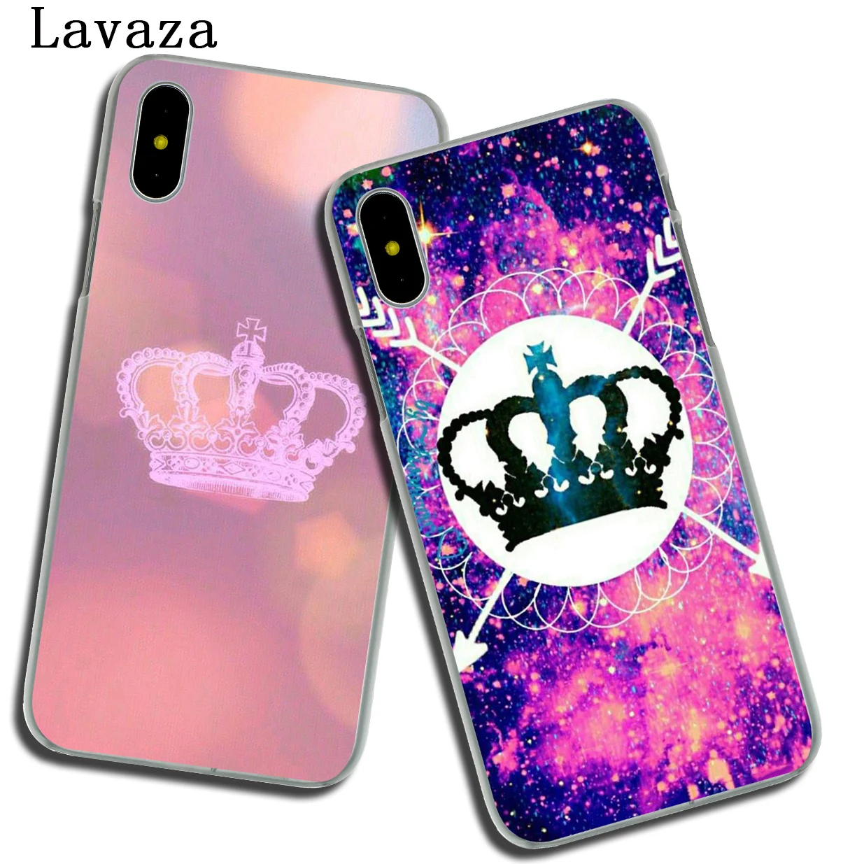 Жесткий чехол для телефона Lavaza Crown king Queen Apple iPhone XR XS Max X 8 7 6 6S Plus 5 SE 5C 10 чехлы 8Plus |