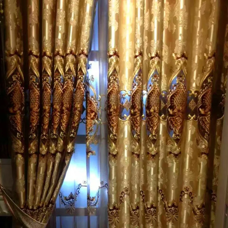Занавески для гостиной бархатные Embroid люверсы драпировка Baroco Hollowout Baroco Hierarch окна 2,5 м оконные шторы кружевные занавески