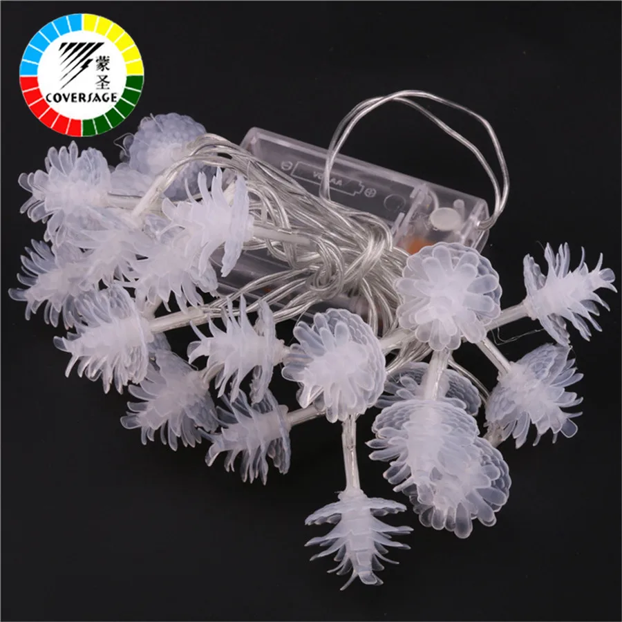 Coversage Фея Света Luces Led Decoracion indoor 2 м 20 светодиодов Рождественская Батарея гирлянда огни строки елочные украшения