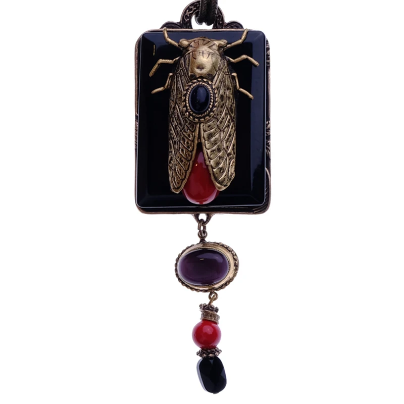 Бутик Amorita винтажный дизайн cicada Keratoisis ожерелье|designer necklace|necklace designernecklace necklace |