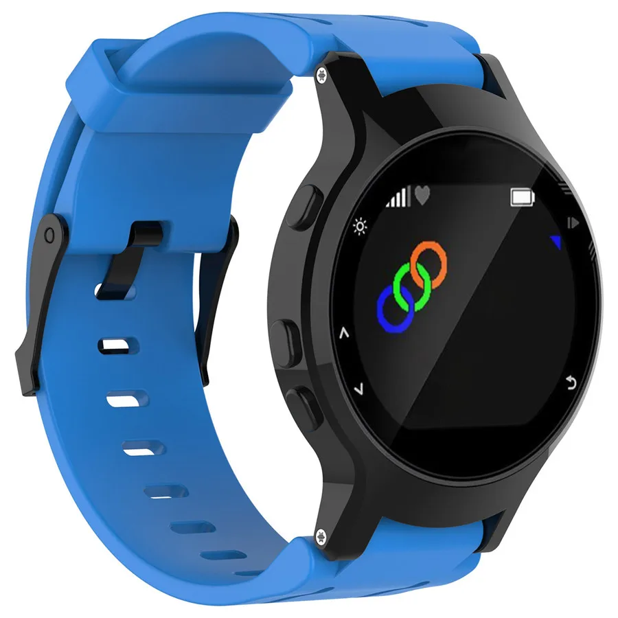 Спортивный силиконовый резиновый ремешок для наручных часов Garmin Forerunner 225 GPS