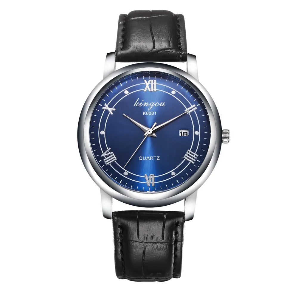 

Men Retro Design Leather Band Analog Alloy Quartz Wrist Watch #F