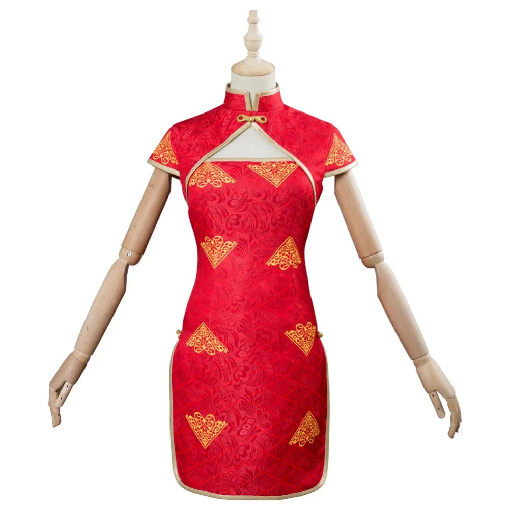 Женский костюм для косплея Fate Extella Link Nero Saber красное платье Cheongsam карнавальный на