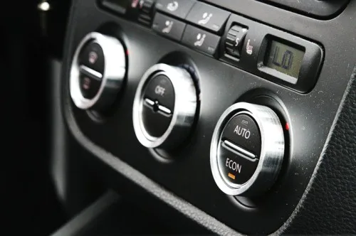 Алюминиевый ободок для Climatronic набор из 3 колец серебристого цвета VW Golf Jetta MK5 Passat B6
