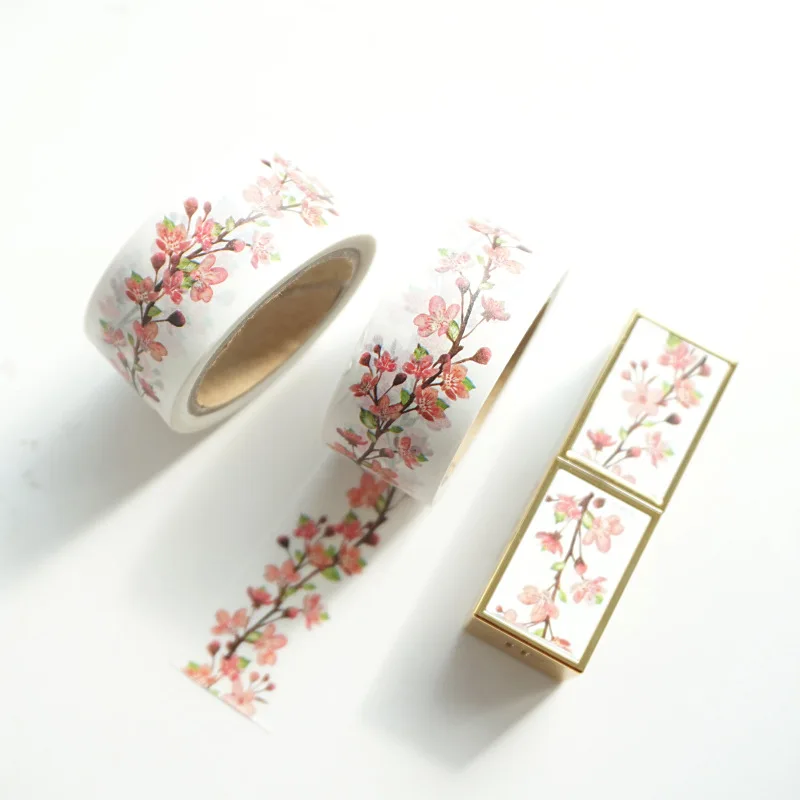Early Sakura Tree Washi Tape Adhesive DIY Scrapbooking Sticker Label Masking | Канцтовары для офиса и дома