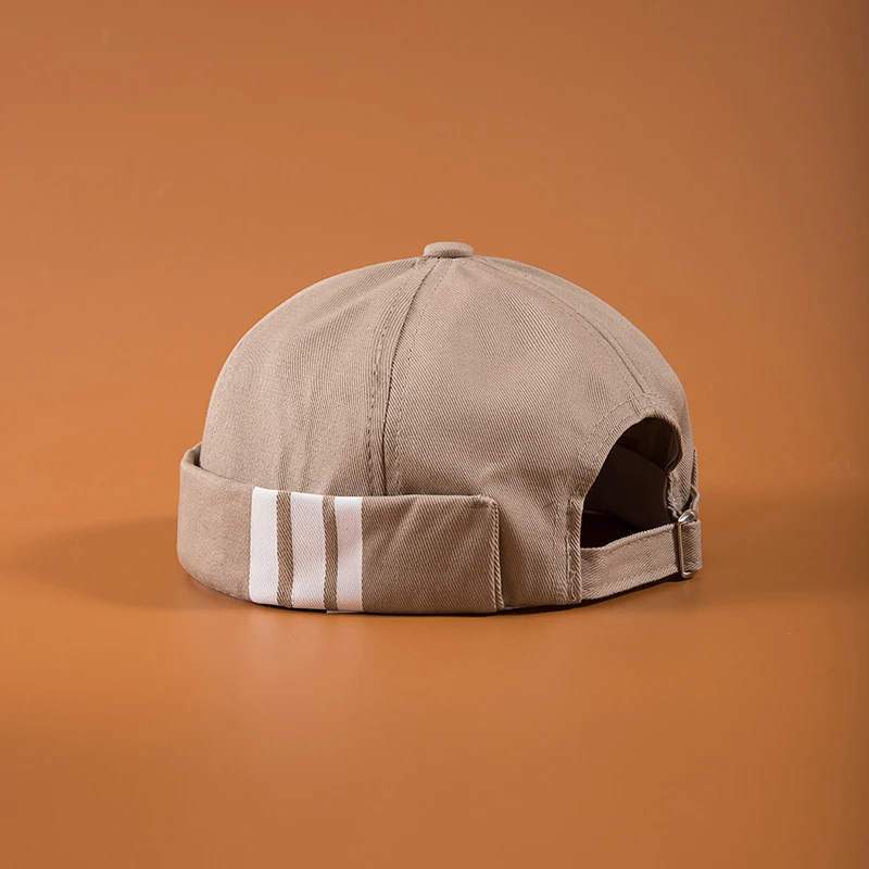 Мужская Летняя хлопковая кепка Skullies без полей, винтажные уникальные уличные портативные головные уборы Docker, многофункциональная шапка Miki Beanie