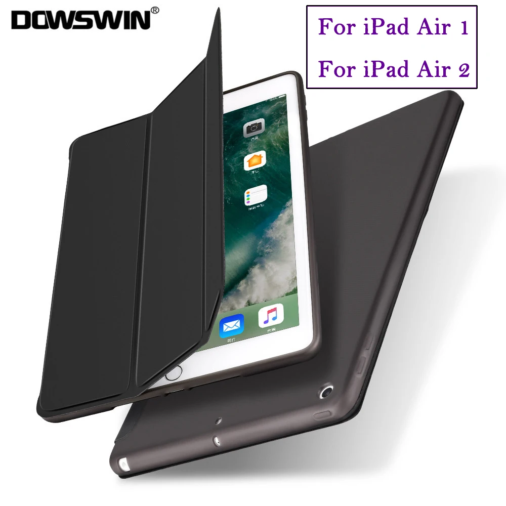 Чехол для iPad Air из искусственной кожи умный чехол 2 мягкий 1 Магнитный ТПУ с