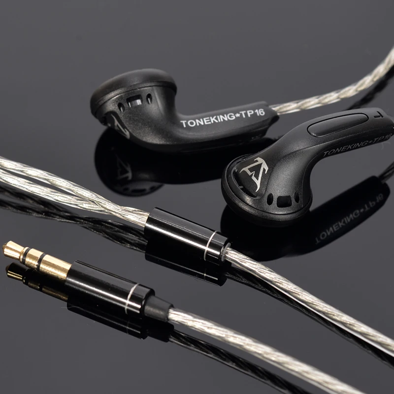 

TONEKING TP16 32ohms 3.5mm In Ear Earphong Flat Head Plug Earbud Earphone DYI HIFI Bass Headset