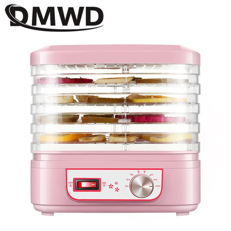 DMWD сушилка для пищевых продуктов 8 лотков сушеные фрукты овощи трава мясо сушильная машина Электрический йогурт чайник ПЭТ закуски осушитель воздуха печь ЕС
