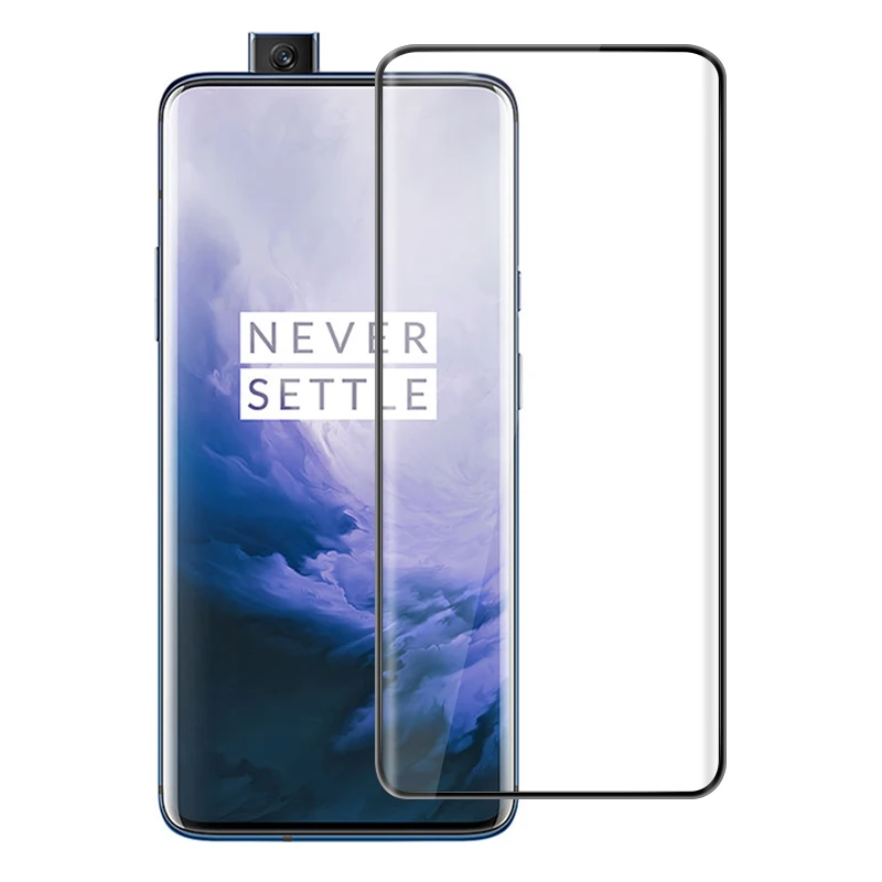 Изогнутое стекло GerTong для Oneplus 7 Pro закаленное с закругленными краями One Plus