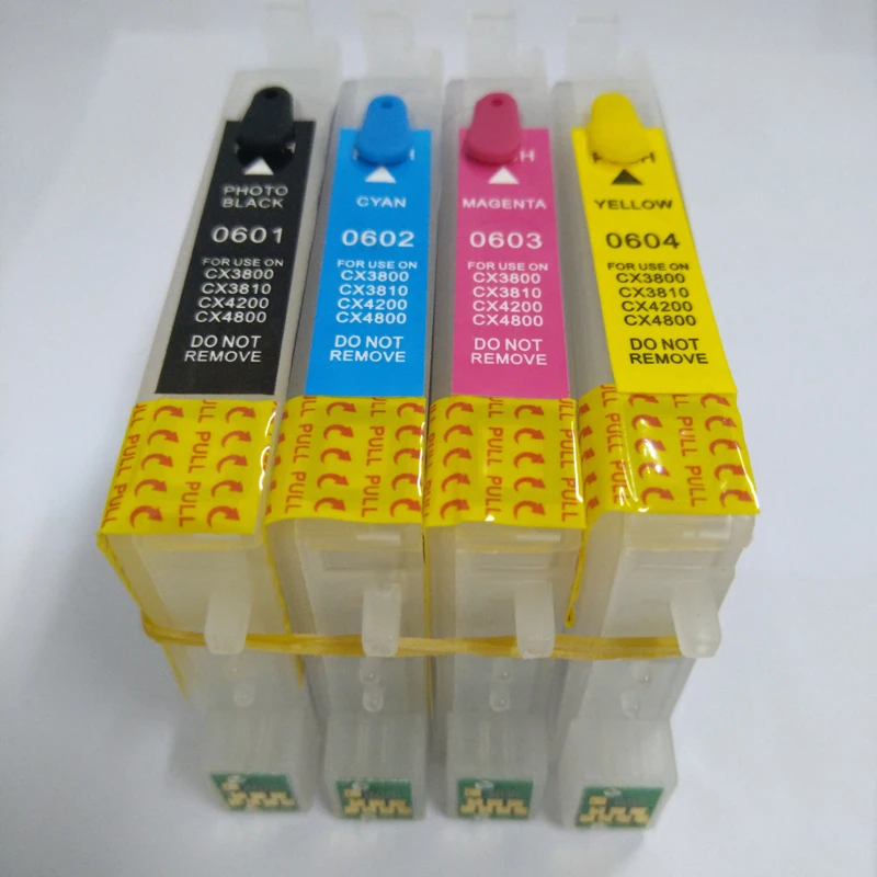 Многоразовый чернильный картридж Vilaxh T0601 для epson Stylus C88 CX3800 CX3810 CX4200 CX4800 CX5800F CX7800 с