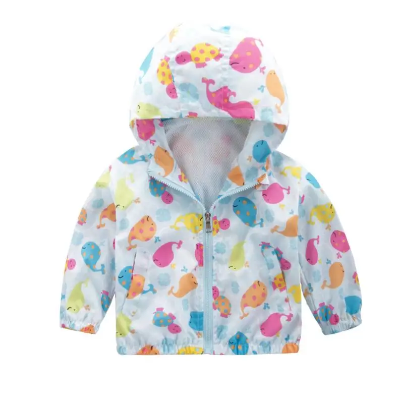 Детская куртка весна-осень 2019 новое пальто с рисунком для мальчиков и девочек