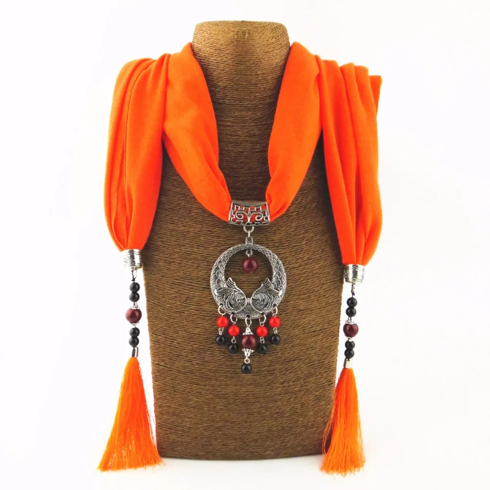 Ожерелье женское с керамическими бусинами в этническом стиле NK1131 | Украшения и