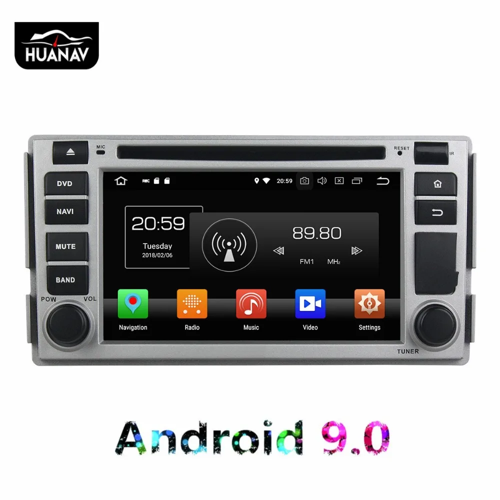 DSP Android 9 0 автомобильный dvd-плеер GPS навигация для Hyundai SANTA FE 2005-2012 Авто радио
