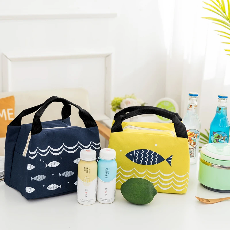 Fish Food Insulation Bag Handbag Lunch Outdoor Picnic Dinner Storage Bags Cold Portable Ice | Дом и сад