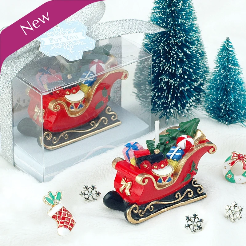 (Упаковка из 10 свечей) Рождественская Бездымная свеча Санта Клауса для крещения