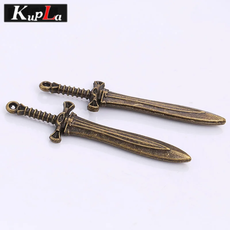 Винтажный бронзовый металлический топор нож меч подвески для ювелирных изделий