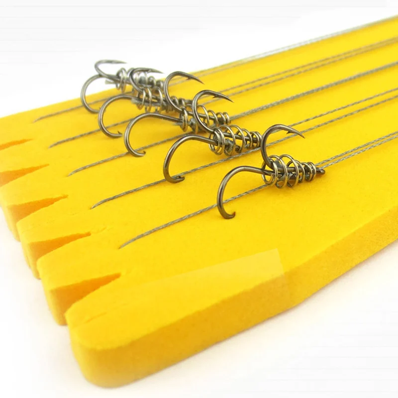 Easy Catch High Carbon Steel Double Fishing Hooks for Soft Worm Bait Cage Basket Feeder Holder Fly Tying Duple Hook Jig Bass | Спорт и