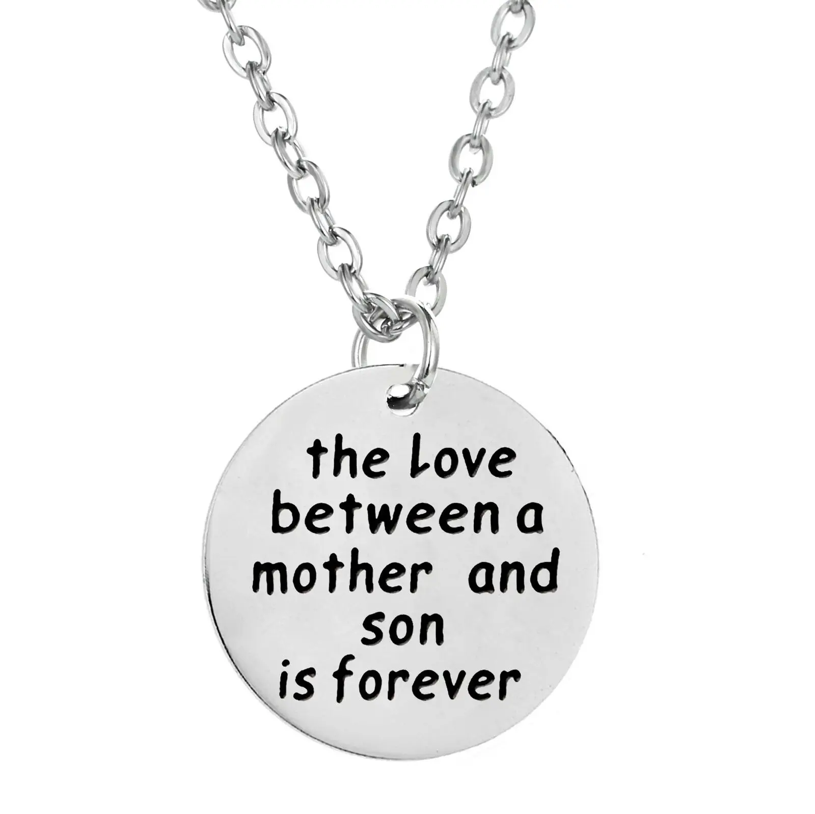 Necklace Love Betwee Дочь сын отец и День матери мама бабушка папа тетя Семья кулон Цепочки и ожерелья сестра подруга подарок из нержавеющей стали цепи Цепочки и ожерелья - Окраска металла: Necklace Love Betwee