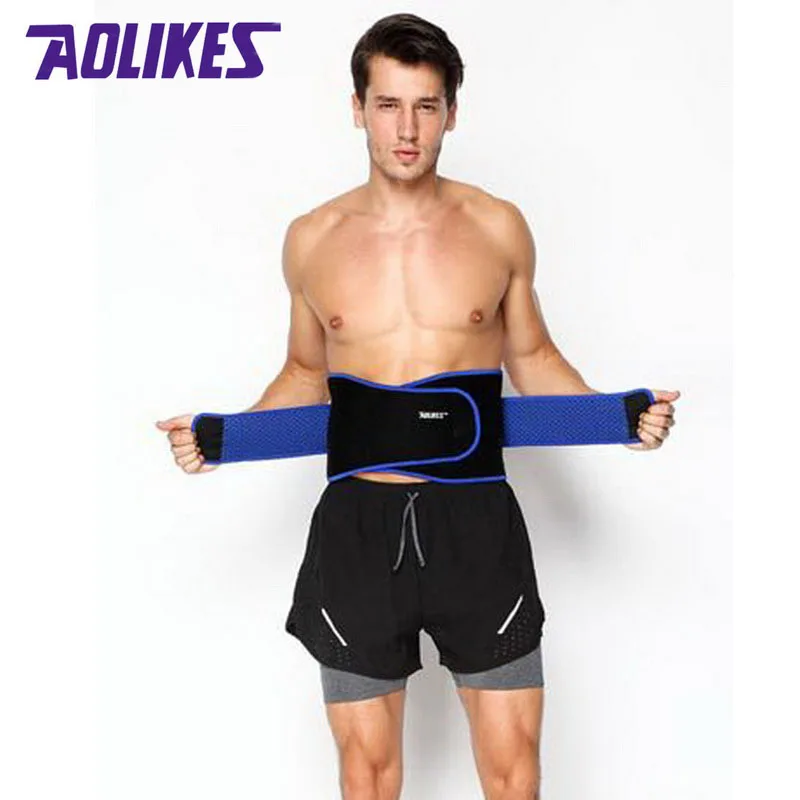 Спортивный пояс AOLIKES эластичный для фитнеса бодибилдинга тяжелой атлетики под