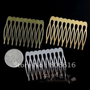 40*53 мм 30 шт (никель/золото/бронза) металлический гребень для волос когти шпильки DIY