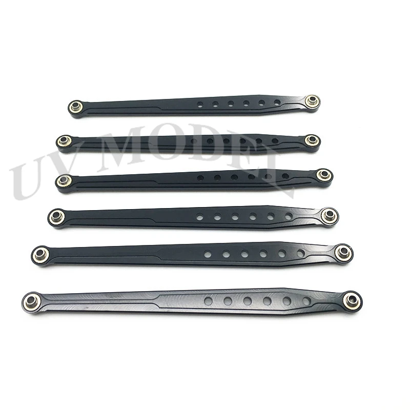 6 шт. RC звенья Алюминиевый нижний и верхний шасси набор звеньев для автомобиля