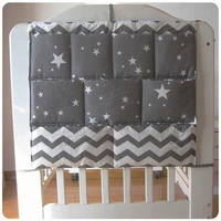cartoon rooms nursery hanging storage bag baby cot bed crib organizer toy diaper pocket for newborn crib bedding set 5848cm