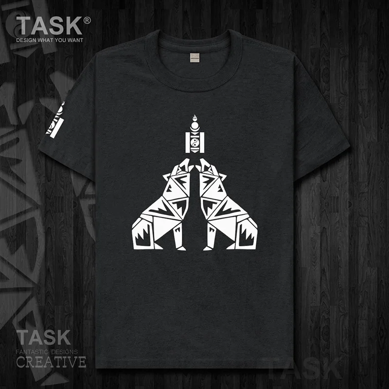 Mongolia MNG Mongol Mongolian Wolf totem mens t shirt Tops t-shirt Short sleeve clothes sweatshirt national team country tops 22 | Мужская