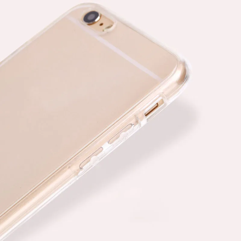 Для iPhone 8 7 6 чехол Ультратонкий ТПУ мягкий простой 360 полная защитная крышка для