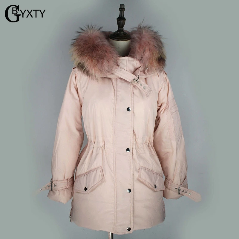 GBYXTY casacas para mujer розовый пуховик для девочек 2018 зимний женский длинный с капюшоном