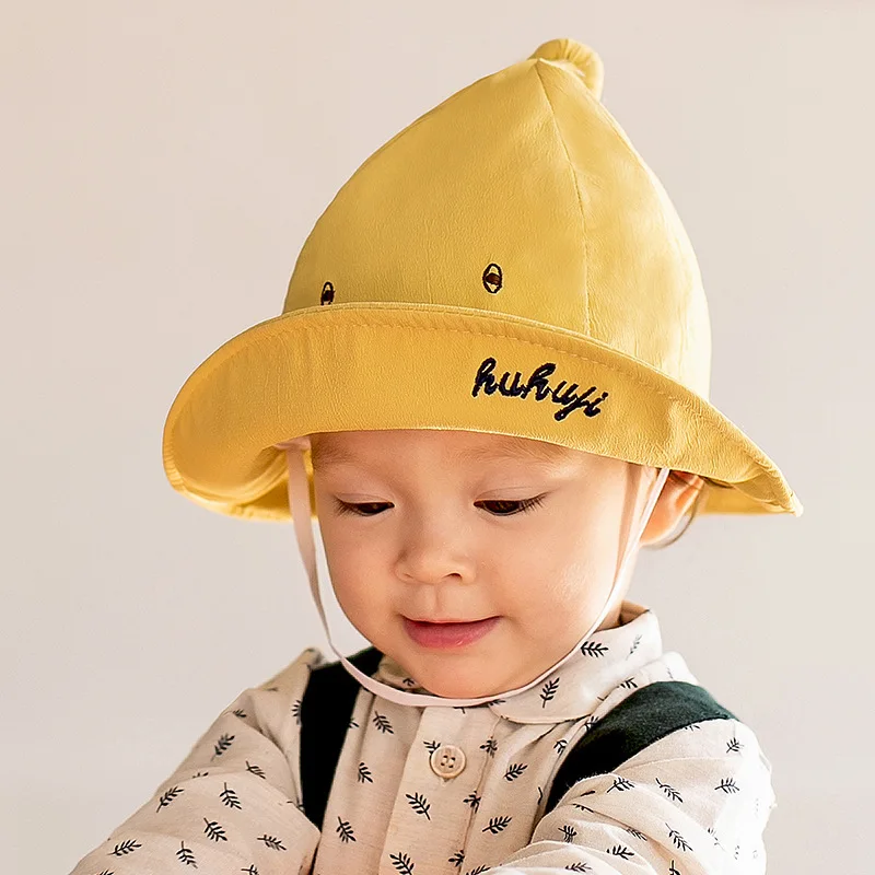 Панама ZMAFOX для мальчиков и девочек Детская летняя шляпа от солнца с заостренными