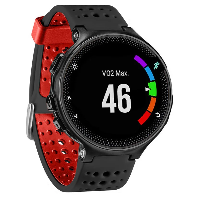 Мягкий силиконовый спортивный ремешок для смарт-часов сменный Garmin Forerunner 235 80619 |