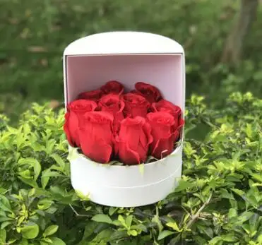white Дизайн может быть trun вокруг флориста упаковка Цветы коробка, День матери Свадьба& помолвка вечерние подарочные коробки, купить 2 шт 10% скидка - Цвет: white