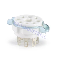 10pcs 8pin ceramic vacuum tube audio amplifier socket octal valve for kt88 el34b
