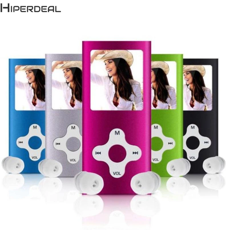 Тонкий цифровой mp3 плеер Hiperdeal 8 ГБ ЖК экран 1 дюйма FM радио|MP3-плееры| |