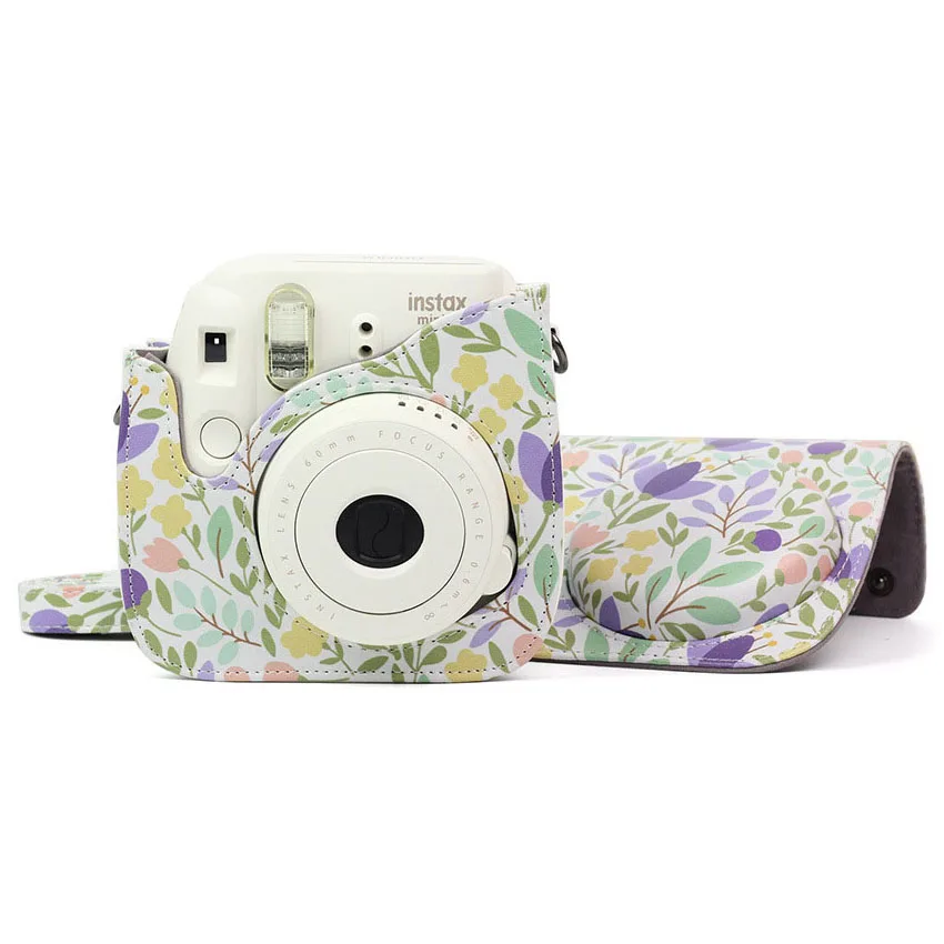 Из искусственной кожи Instax Mini 9 Камера чехол сумка для фотоаппарата моментальной печати Fujifilm Instax Mini 8/9 пленка глянцевая фотобумага для Камера с плечевым ремнем защитная сумка