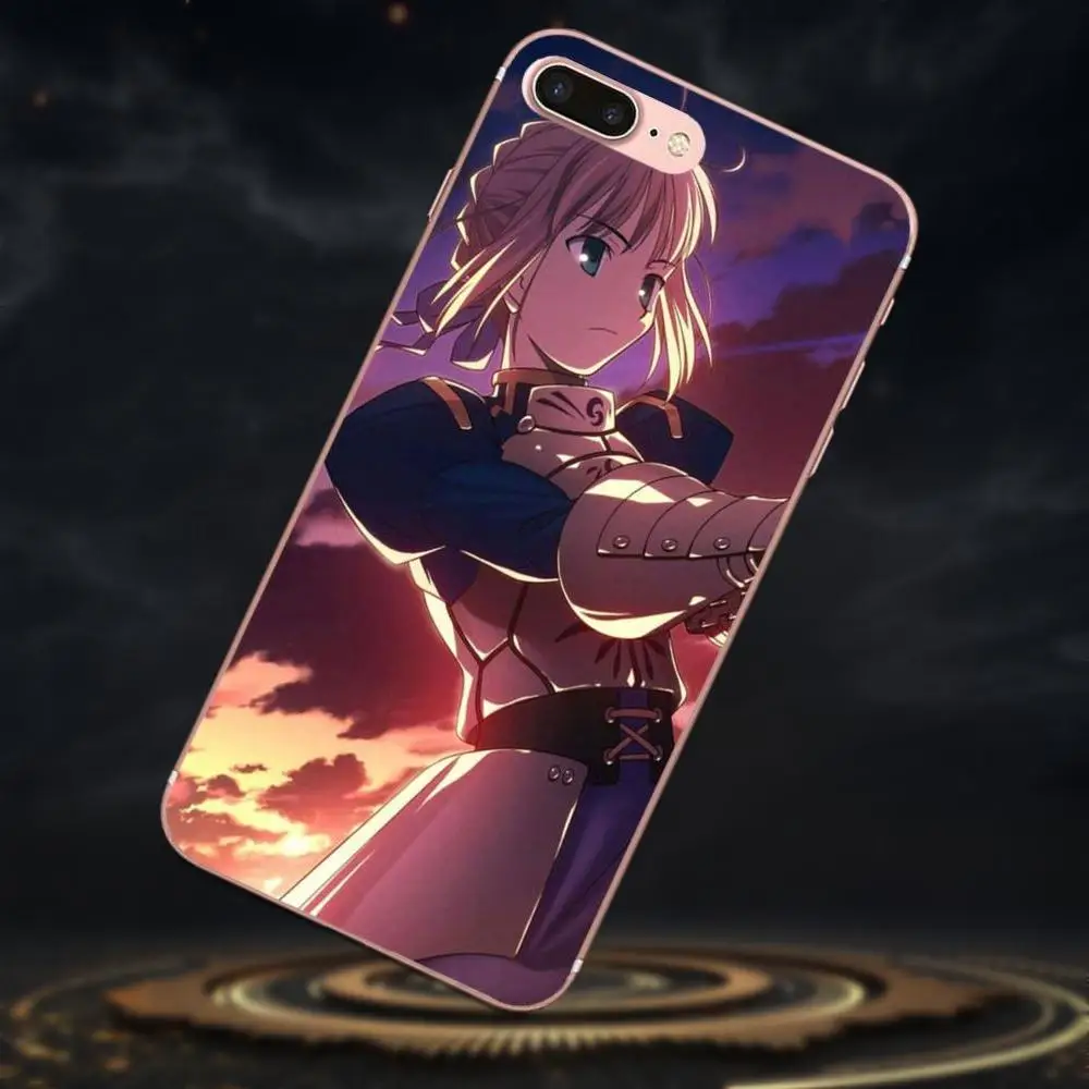 Мягкий ТПУ Модный Оригинальный аниме Fate Stay Night Saber для Galaxy J1 J2 J3 J330 J4 J5 J6 J7 J730 J8 2015 2016