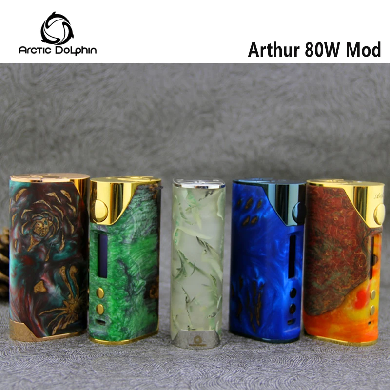 Оригинальный Arctic Dolphin Arthur 80 W коробка мод CUV/Ti/Ni/SS/TCR режим vaping электронная сигарета