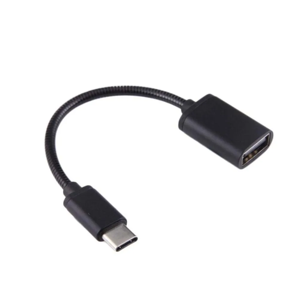 Металлический USB C 3 1 Тип папа к Женский OTG Кабель-адаптер для синхронизации данных