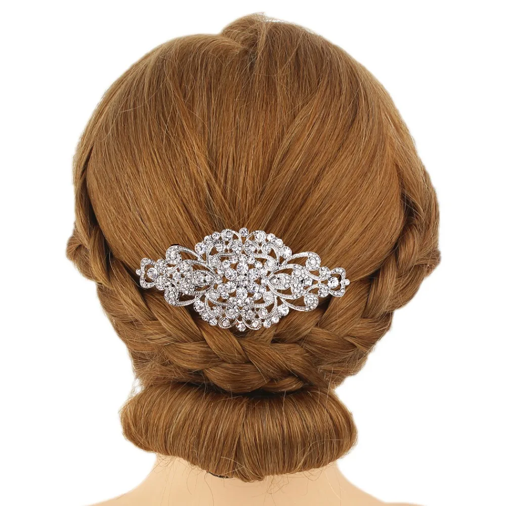 Tuliper украшения для волос в форме сердца свадебные с кристаллами аксессуары