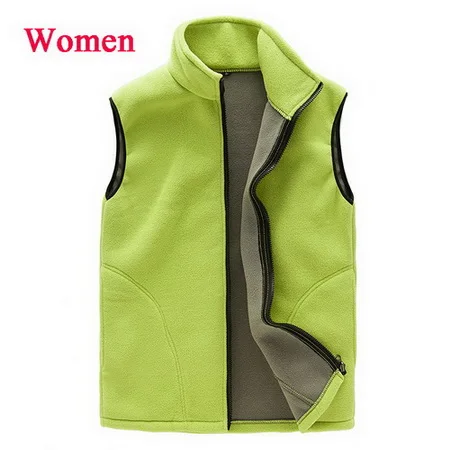 women fruit green LoClimb женский флисовый походный жилет, женская зимняя куртка без рукавов, уличные треккинговые лыжные спортивные жилеты, жилет с подогревом AW092 - Цвет: women fruit green