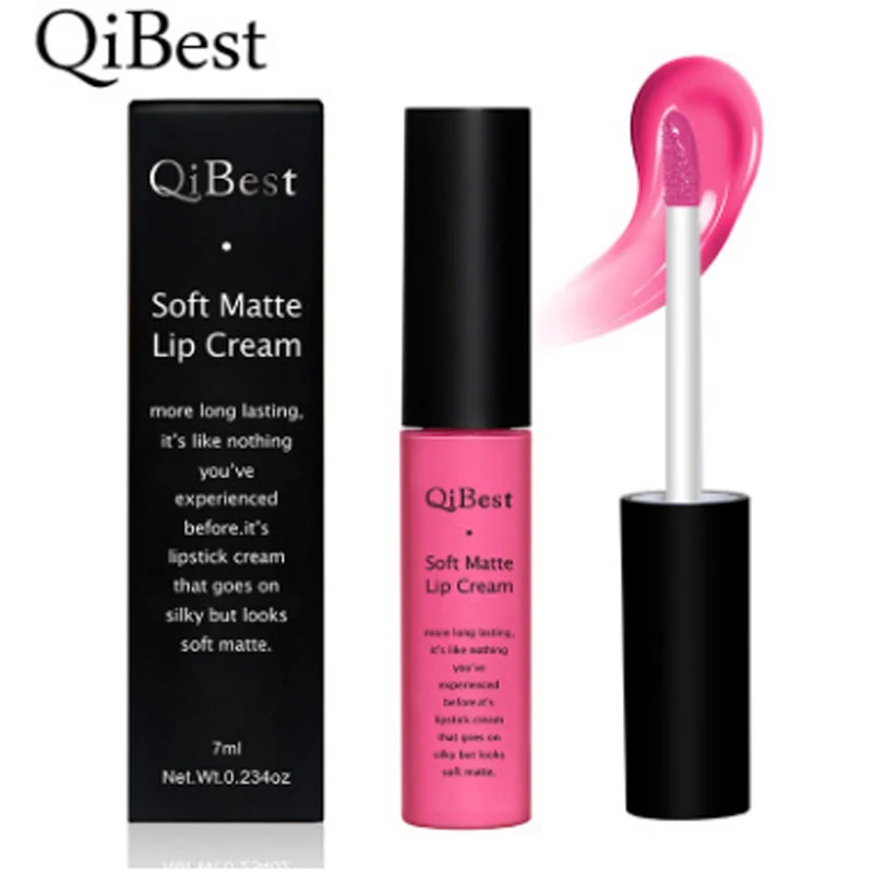 Бренд Qibest губы красота макияж Пигмент водостойкий блеск для губ долговечный