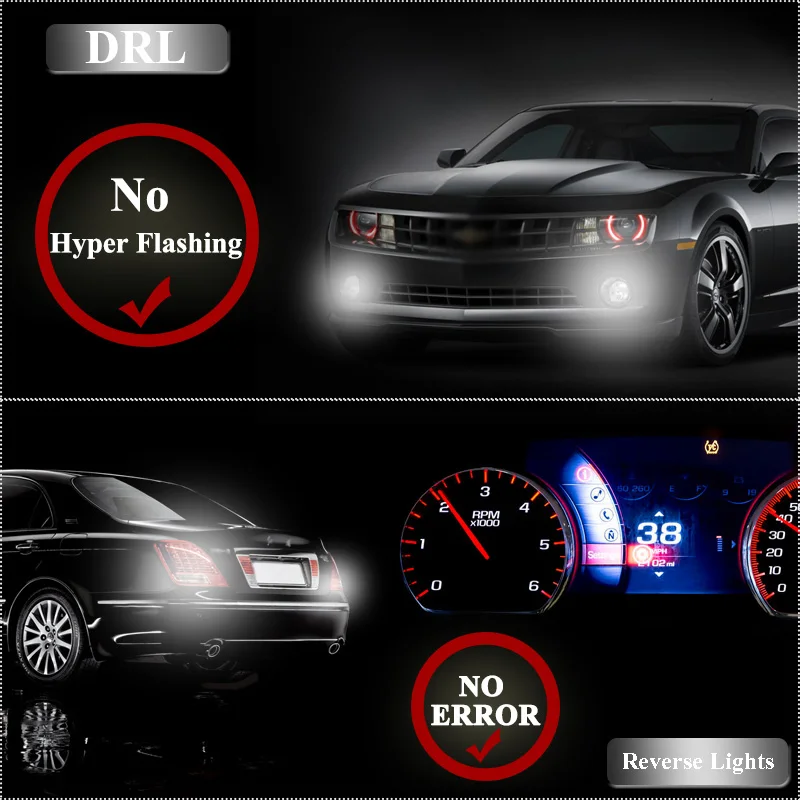 Светодиодная лампа CanBus No Error 1156 ba15s P21W дневные ходовые огни для Volkswagen MK6 Jetta S25 7506 DRL