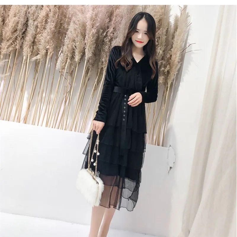 Дизайнерское подиумное платье летнее женское Сетчатое с коротким рукавом и